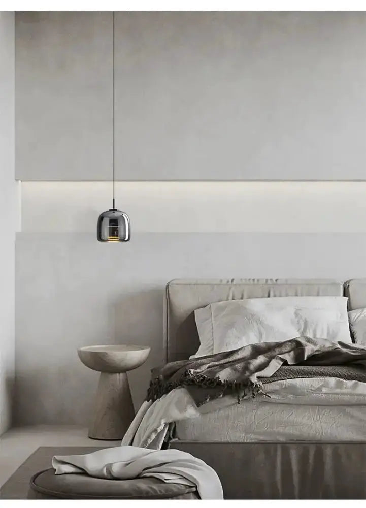 Amber Nordic Glass Pendant Lamp for Kitchen