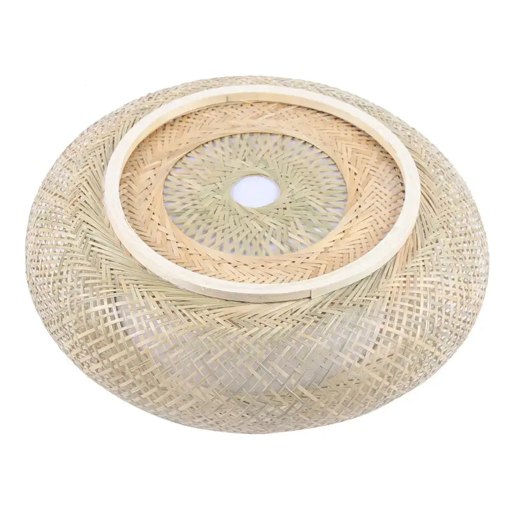 Modern rattan pendant light ceiling fan by Decorbites, natural bamboo texture on Tampa Home & Garden Store
