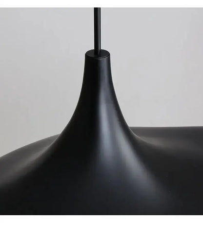 Modern Black Disc Pendant Lamp for Dining Room