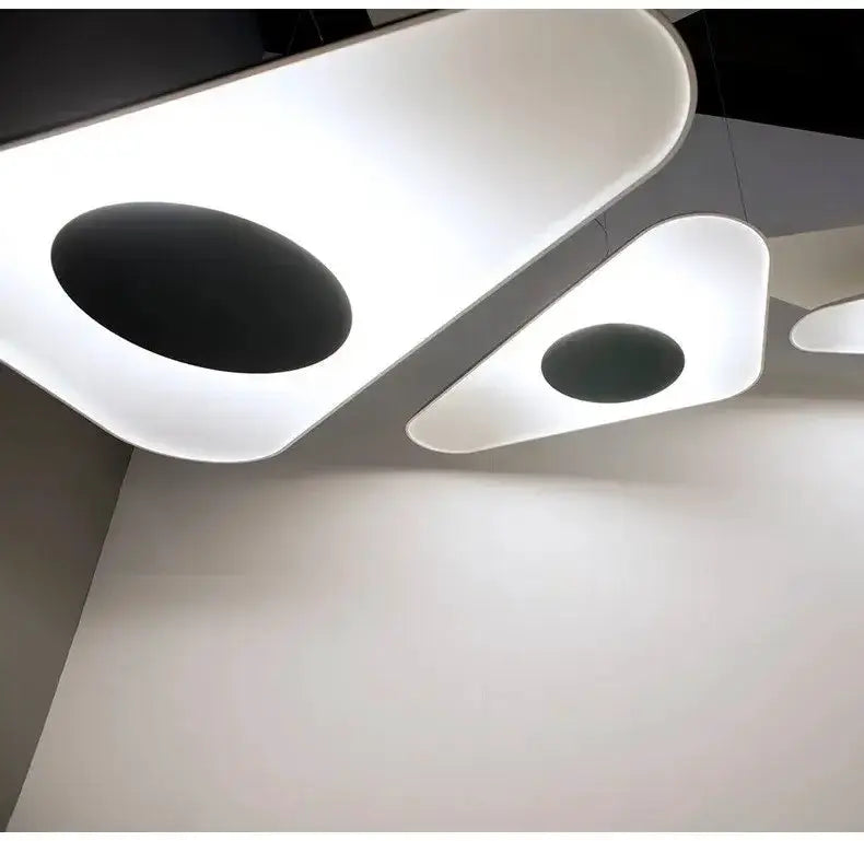 Modern Black Disc Pendant Lamp for Dining Room