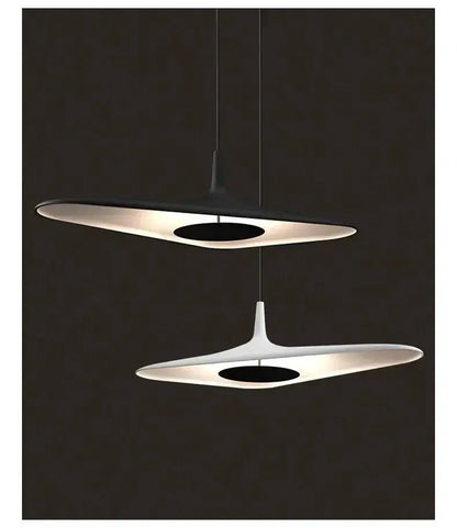Modern Black Disc Pendant Lamp for Dining Room