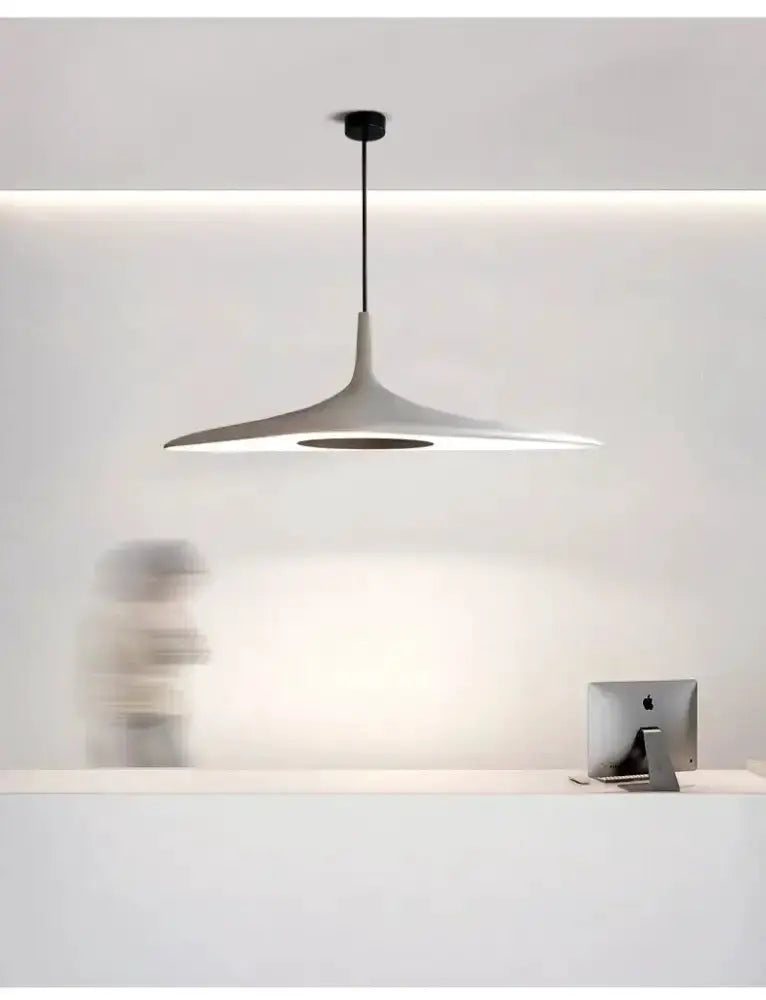 Modern Black Disc Pendant Lamp for Dining Room