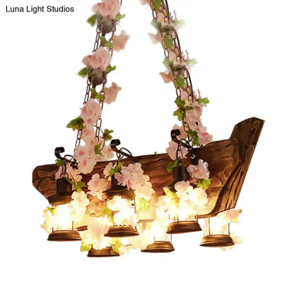 Industrial pink and green ivy pendant light with vines and lantern pendants Decorbites on Tampa Home & Garden Store