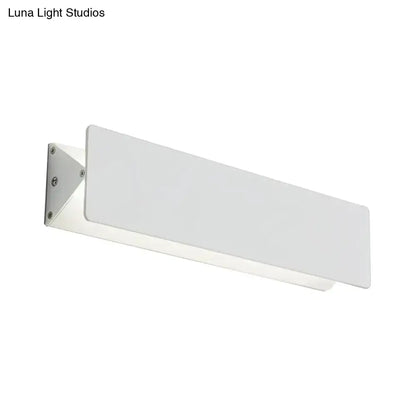Decorbites white linear LED sconce with diffused panel wall mount on Tampa Home & Garden Store