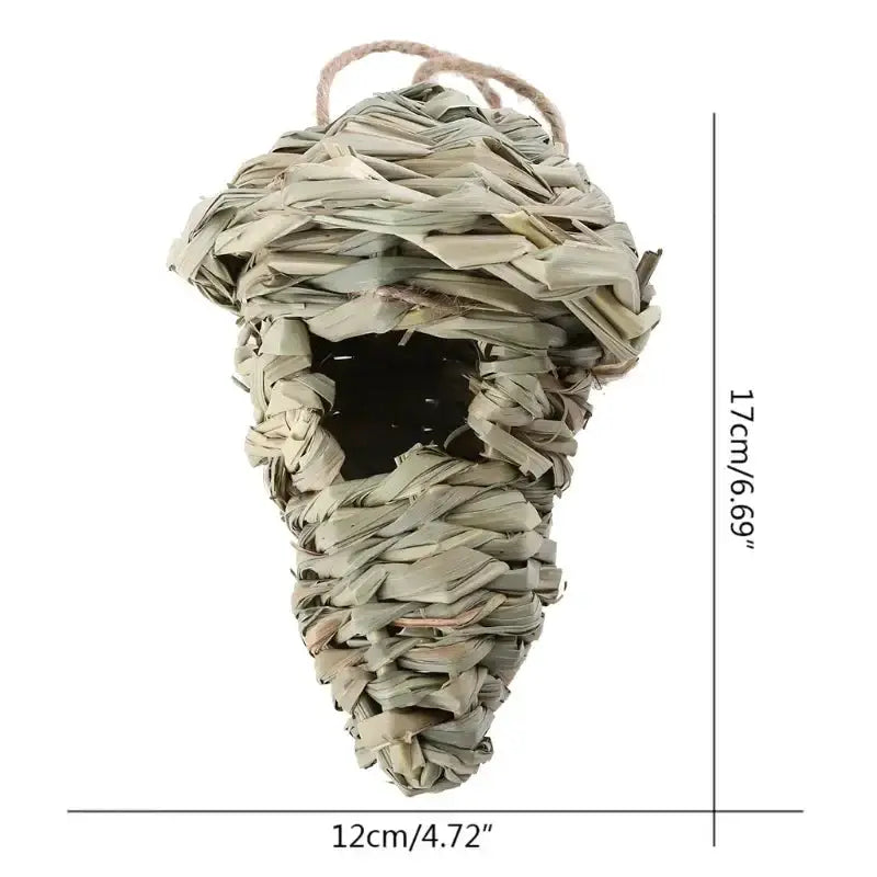 Decorbites rustic handwoven natural grass bird cage outdoor garden decor on Tampa Home & Garden Store