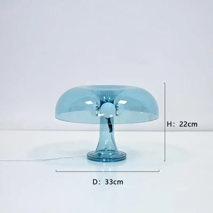 Blue LED Mushroom Lamp by Decorbites, table lamp with mushroom shade 22cmH 33cmD on Tampa Home & Garden Store