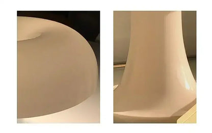 Black LED mushroom lamp by Decorbites curved base bedside table lamp on Tampa Home & Garden Store