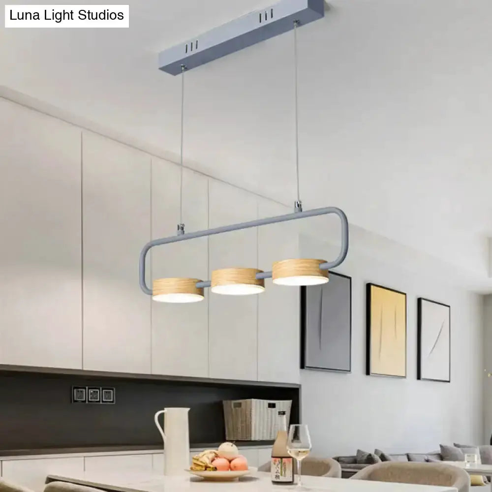 Mint green pendant light with wood accents, three-light bar for kitchen island Decorbites on Tampa Home & Garden Store