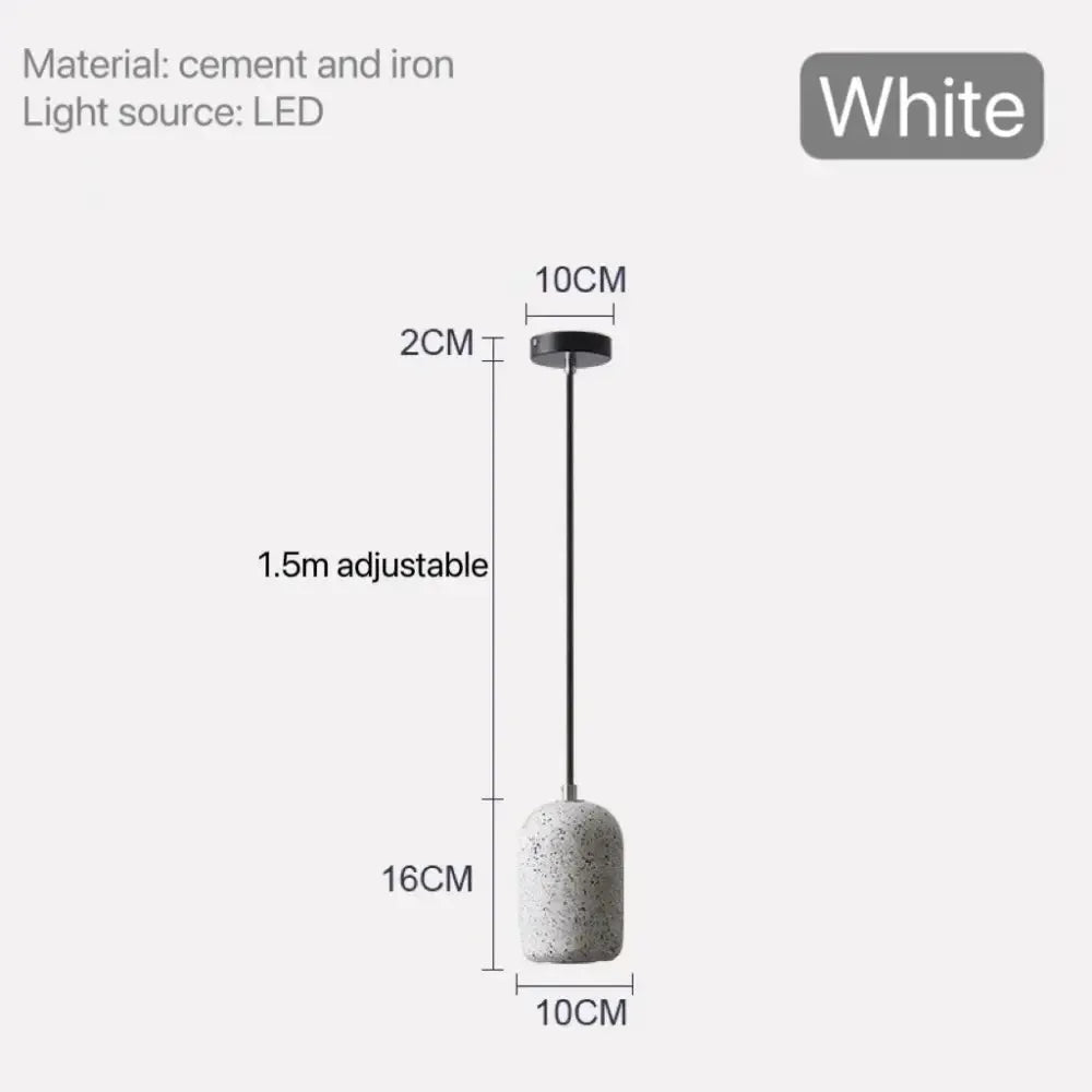 Industrial Cement Pendant Lamp for Kitchen
