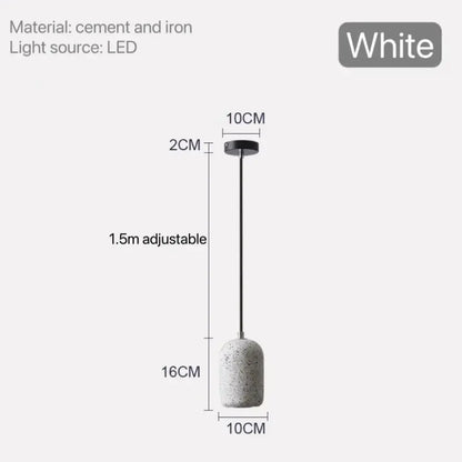 Industrial Cement Pendant Lamp for Kitchen