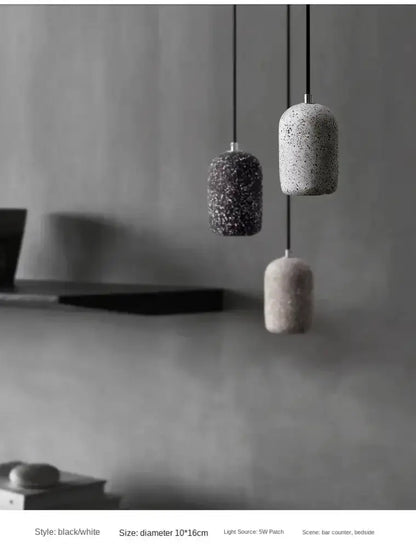 Industrial Cement Pendant Lamp for Kitchen