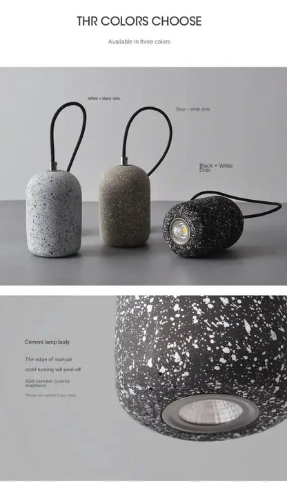 Industrial Cement Pendant Lamp for Kitchen