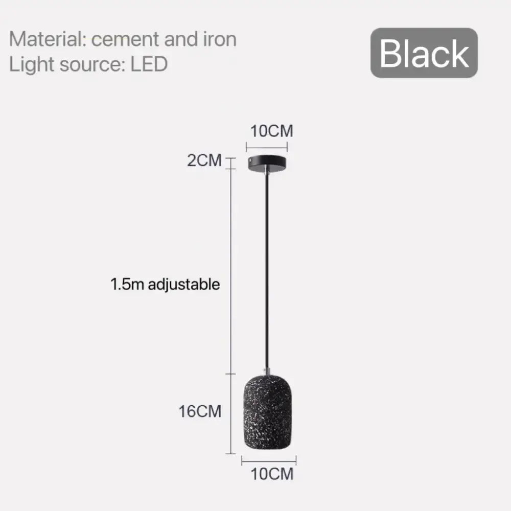 Industrial Cement Pendant Lamp for Kitchen