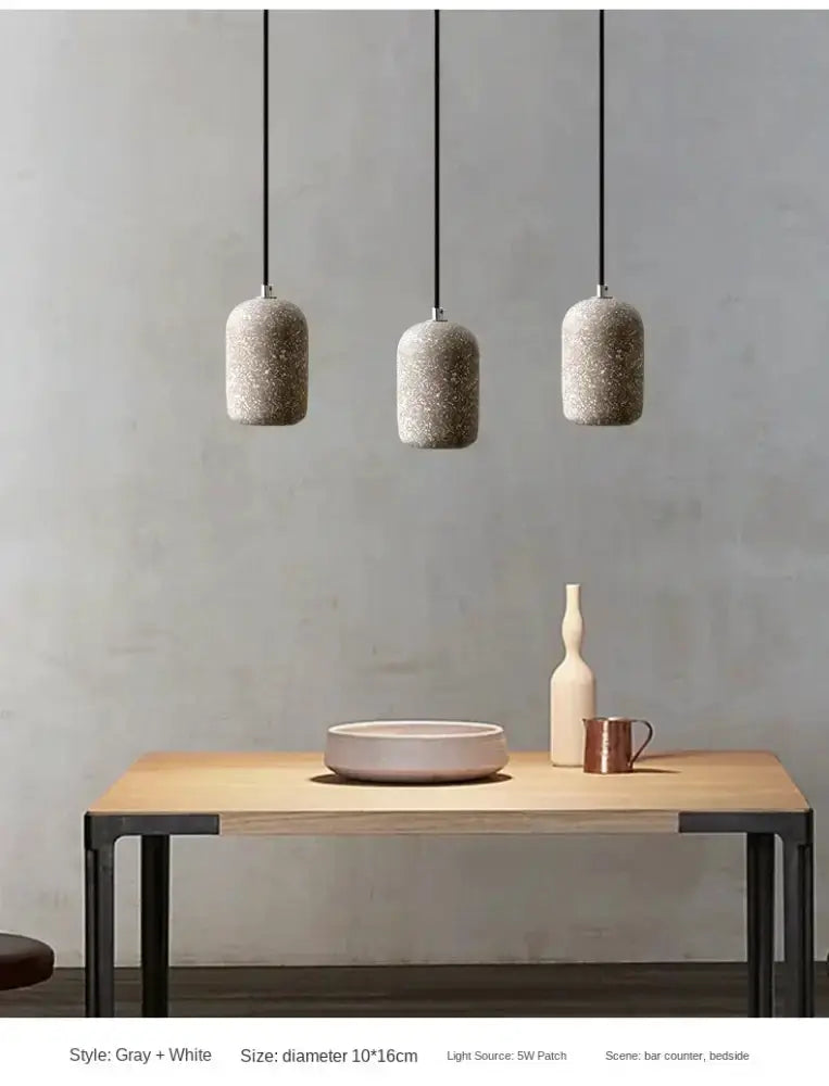 Industrial Cement Pendant Lamp for Kitchen