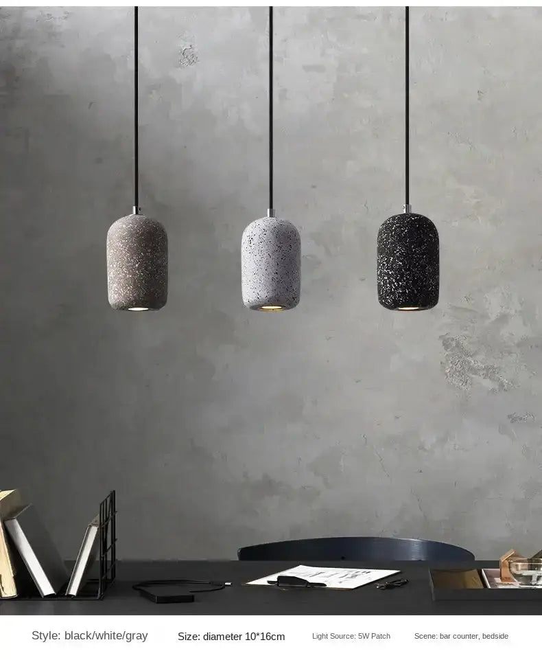 Industrial Cement Pendant Lamp for Kitchen