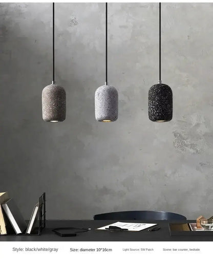 Industrial Cement Pendant Lamp for Kitchen