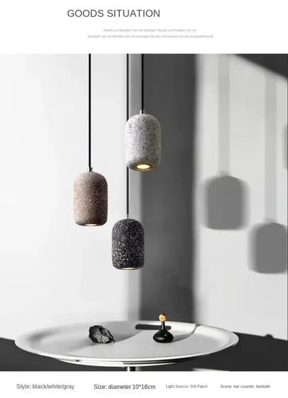Industrial Cement Pendant Lamp for Kitchen