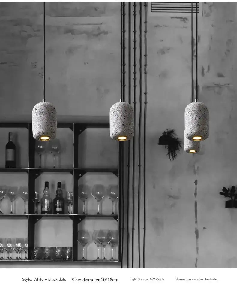 Industrial Cement Pendant Lamp for Kitchen