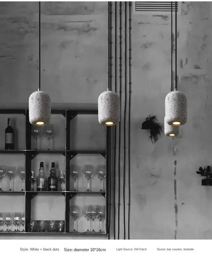 Industrial Cement Pendant Lamp for Kitchen