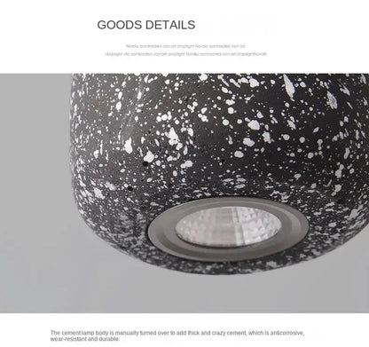 Industrial Cement Pendant Lamp for Kitchen