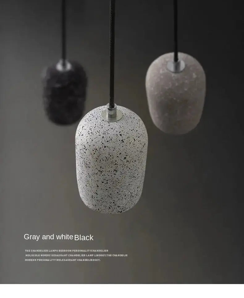 Industrial Cement Pendant Lamp for Kitchen