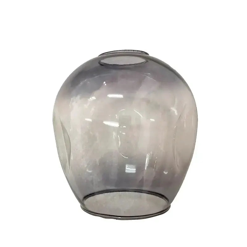 Chandelier gray textured glass globe shade for dining rooms with smoky finish on Tampa Home & Garden Store