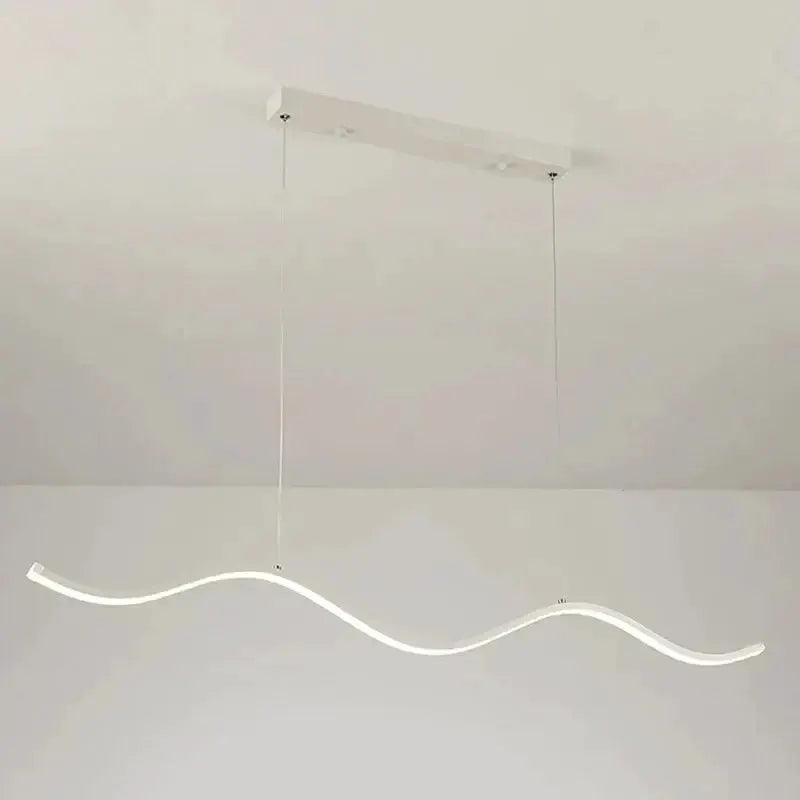 Chandelier Decorbites white LED wave pendant light for dining room on Tampa Home & Garden Store