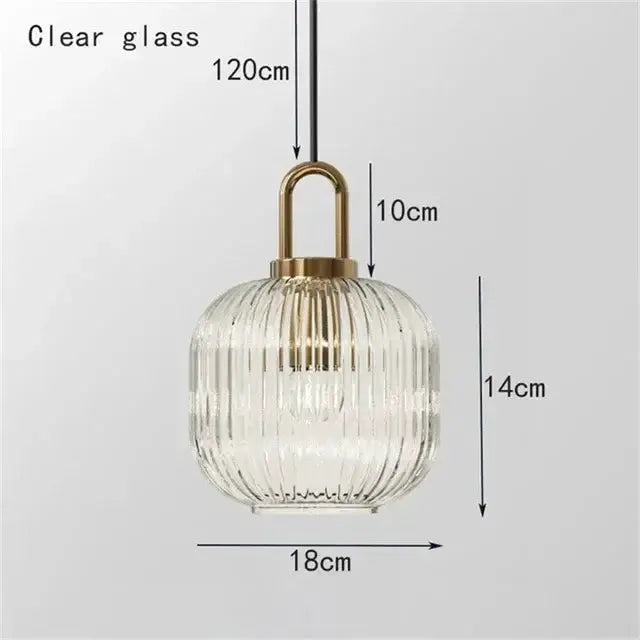 Vintage brass deer head wall lamp pendant light with clear ribbed glass globe Decorbites on Tampa Home & Garden Store