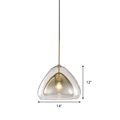 Champagne Glass Cone Pendant Light for Dining