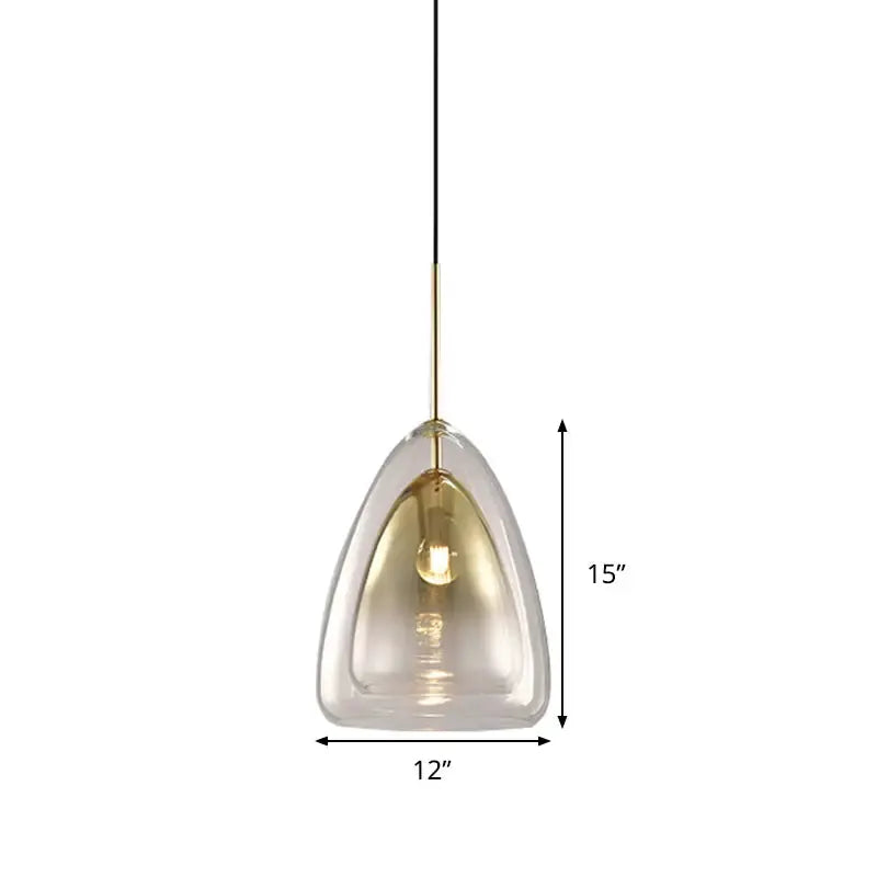 Champagne Glass Cone Pendant Light for Dining
