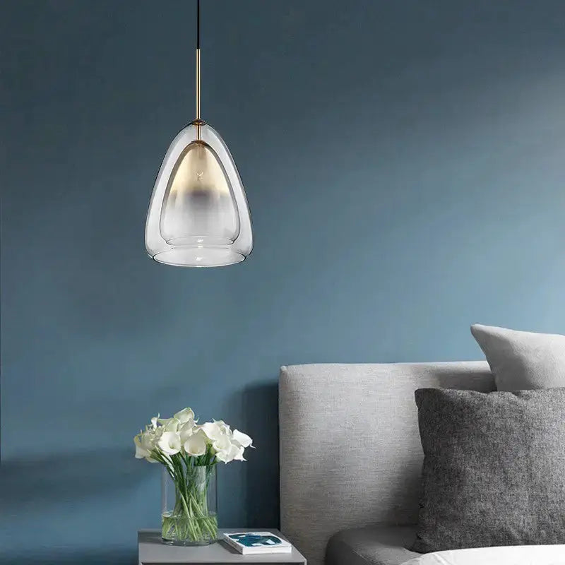 Champagne Glass Cone Pendant Light for Dining