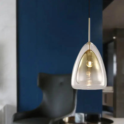 Champagne Glass Cone Pendant Light for Dining