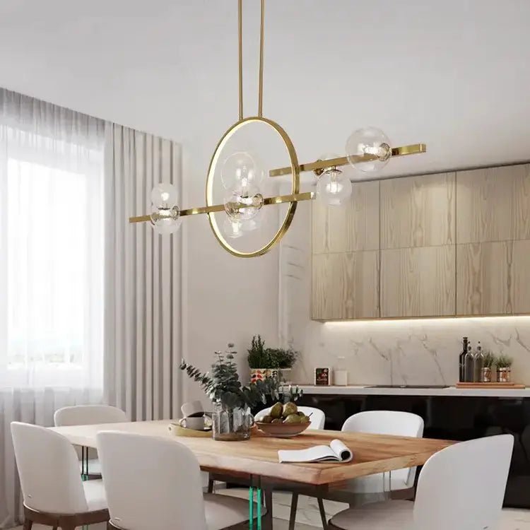 Chandelier Modern black nordic glass bubble LED by Decorbites for dining room on Tampa Home & Garden Store