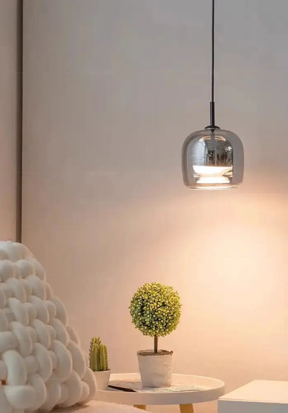 Modern glossy black nordic glass LED pendant light, Decorbites chandelier for dining room on Tampa Home & Garden Store