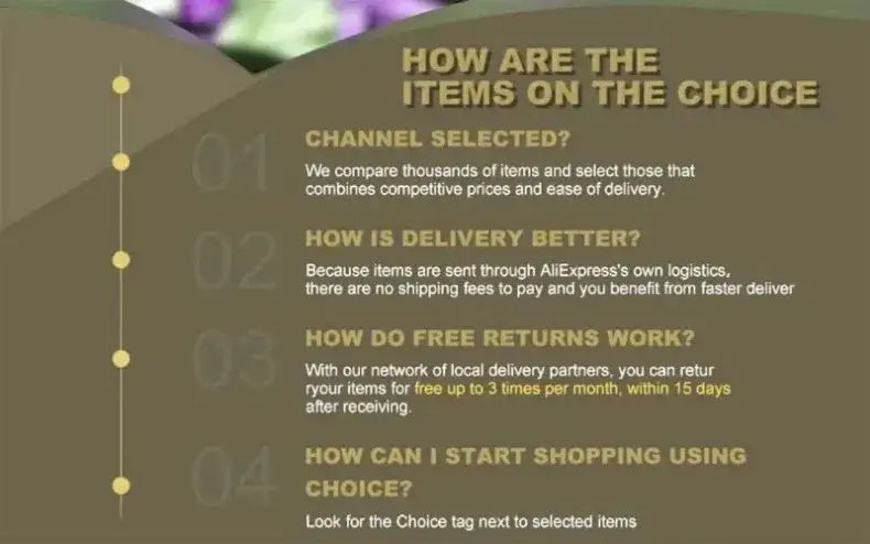 Blue Nordic Glass Vase by Decorbites; infographic with yellow text on olive background on Tampa Home & Garden Store
