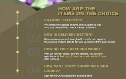 Blue Nordic Glass Vase by Decorbites; infographic with yellow text on olive background on Tampa Home & Garden Store