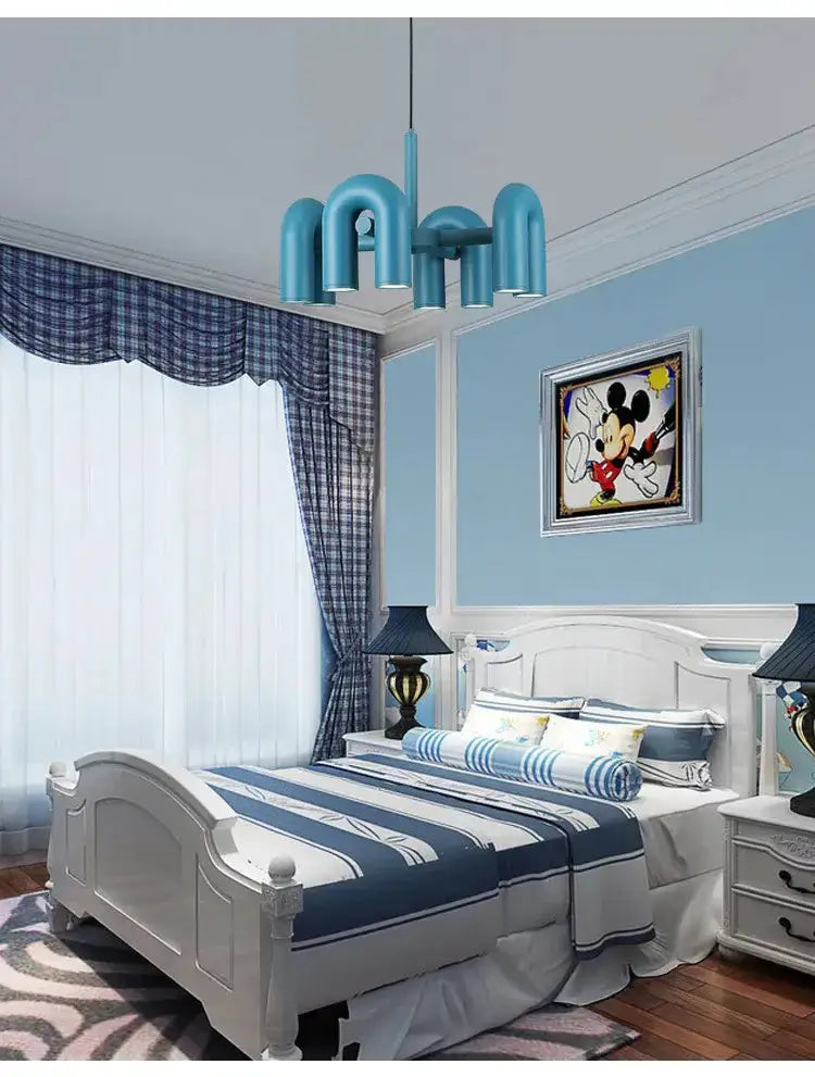 Modern gray 4-light LED ceiling chandelier Decorbites for living rooms on Tampa Home & Garden Store