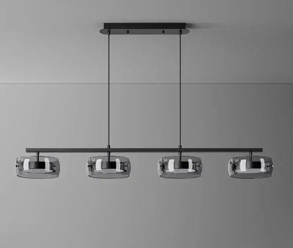 Modern Five Glass Shades Pendant Lamp For Dining