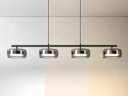 Modern Five Glass Shades Pendant Lamp For Dining