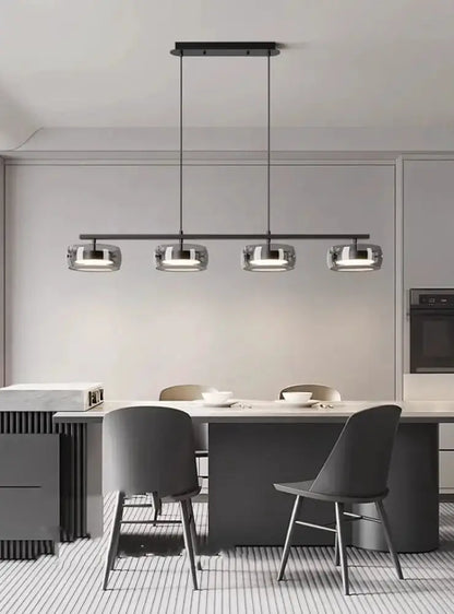 Modern Five Glass Shades Pendant Lamp For Dining