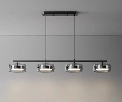 Modern Five Glass Shades Pendant Lamp For Dining
