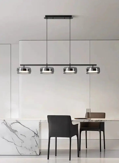 Modern Five Glass Shades Pendant Lamp For Dining