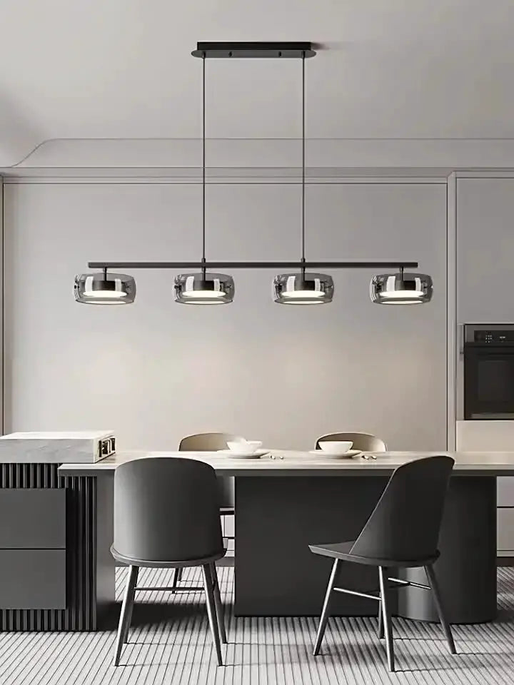 Modern Five Glass Shades Pendant Lamp For Dining