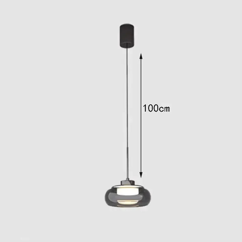 Modern Five Glass Shades Pendant Lamp For Dining