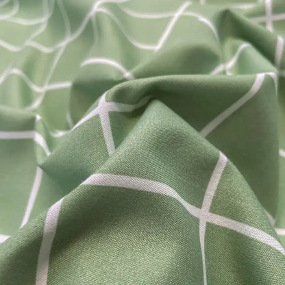 Duvet cover green Nordic plaid cotton bedding set Decorbites on Tampa Home & Garden Store