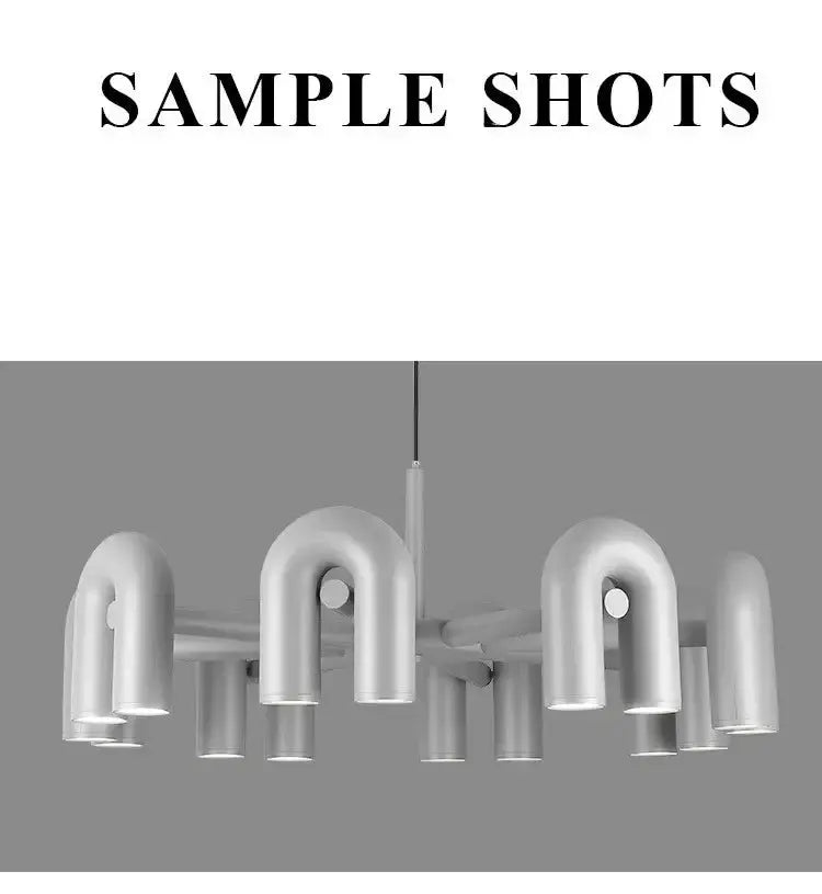 Chandelier modern U-shaped LED arms ceiling light for living room on Tampa Home & Garden Store