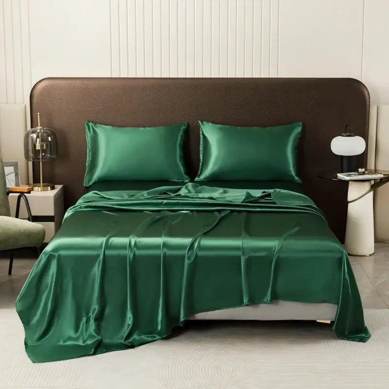 High Quality Cream Satin Bedding Set And Sheets