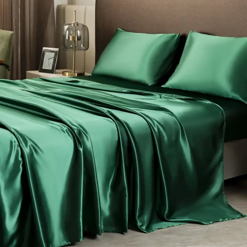 High Quality Cream Satin Bedding Set And Sheets