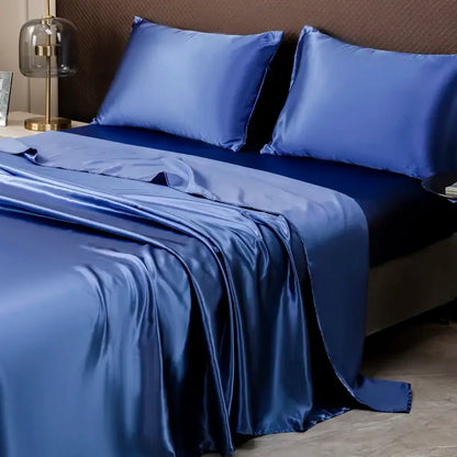 High Quality Cream Satin Bedding Set And Sheets