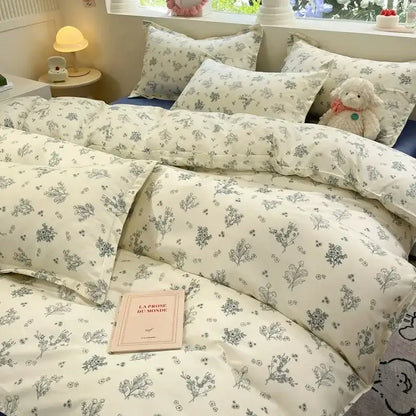 Pink Floral Duvet Cover Set and Pillowcases